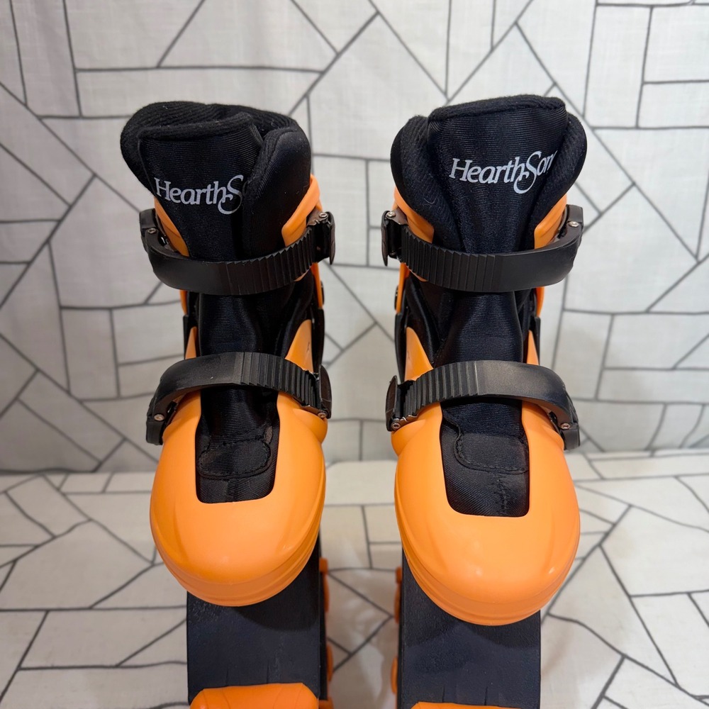 HearthSong Jumparoo Boing Boing Shoes Size 35-38 Orange Black Bouncing Boots - Picture 5 of 7